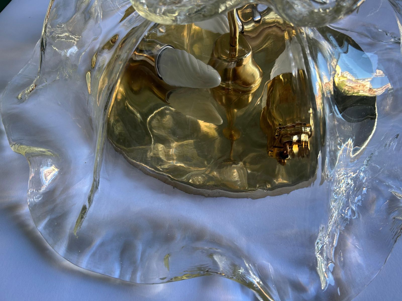 photo vinterior North Pole Star, Transparent La Murrina Flush Light With Gold Inclusions, 1990