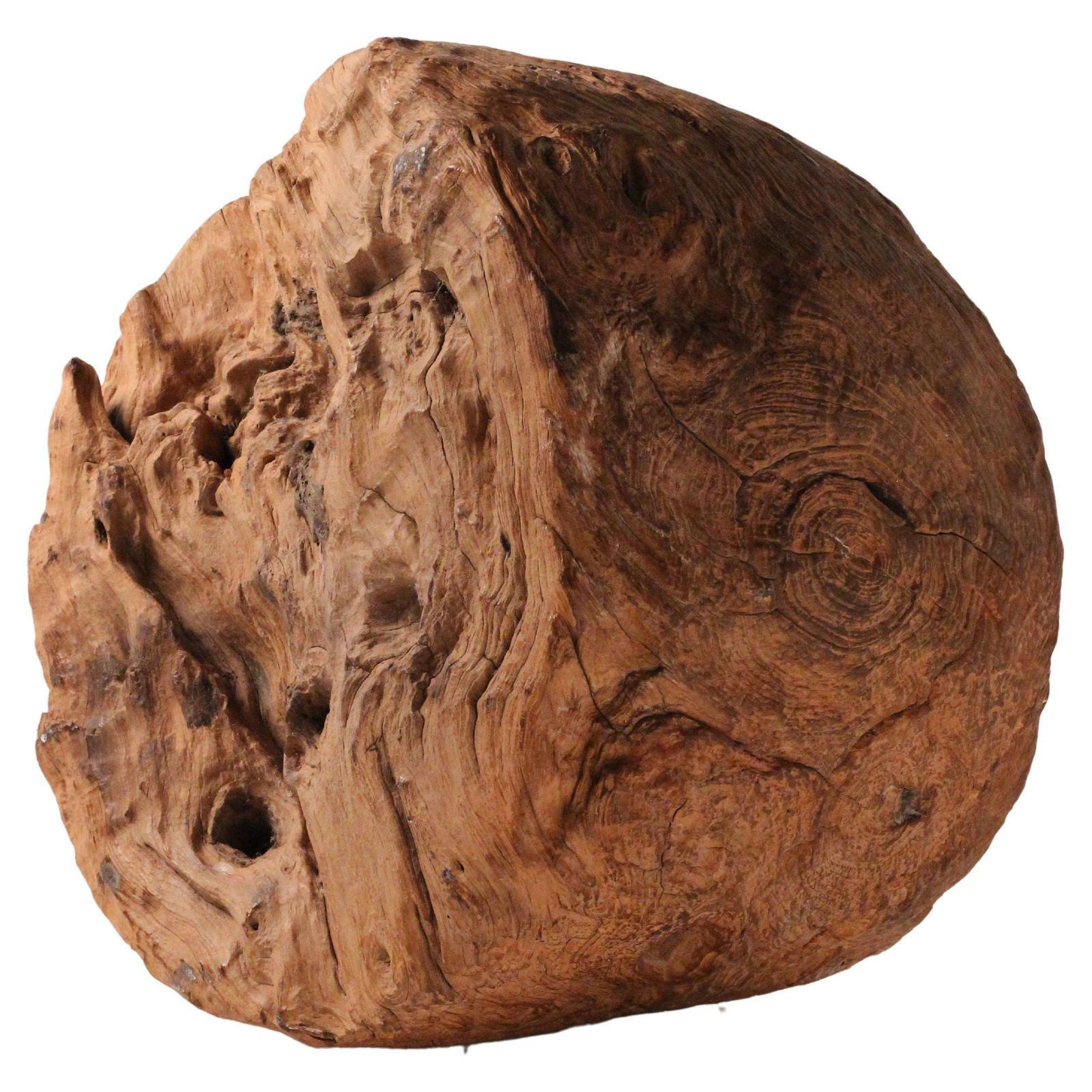 Wabi Sabi Sculptural, Monumental Wooden Bowl, Indonesia Late 19th Century photo vinterior
