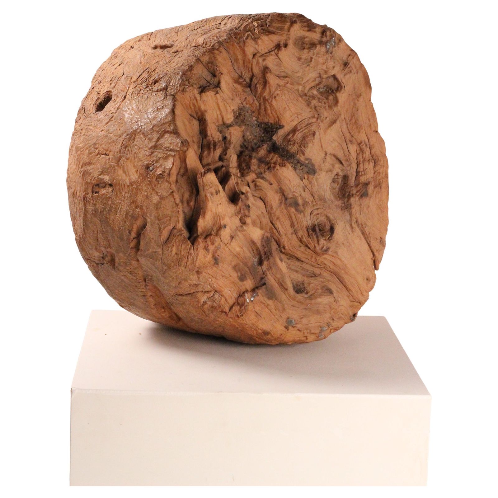Wabi Sabi Sculptural, Monumental Wooden Bowl, Indonesia Late 19th Century photo buy