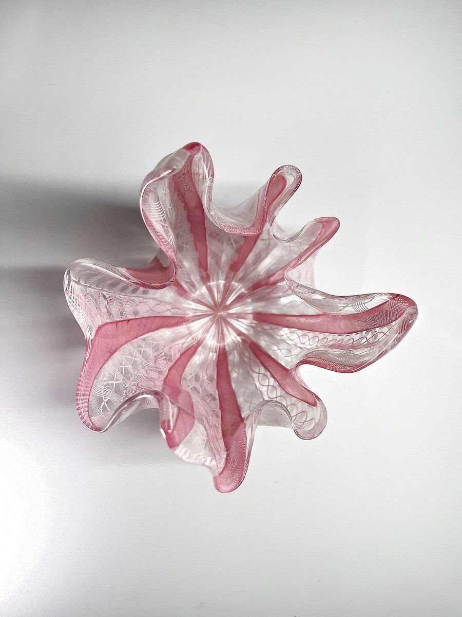 Fazzoletto Murano Glass Vase By Fulvio Bianconi For Venini, 1950s photo Home Decor