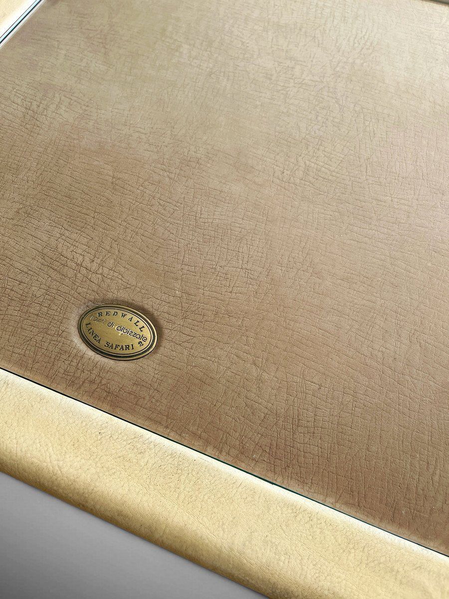 Leather Side Tables By Carlo Bartoli For Rossi Di Albizzate, 1980s, Set Of 2 photo vintage