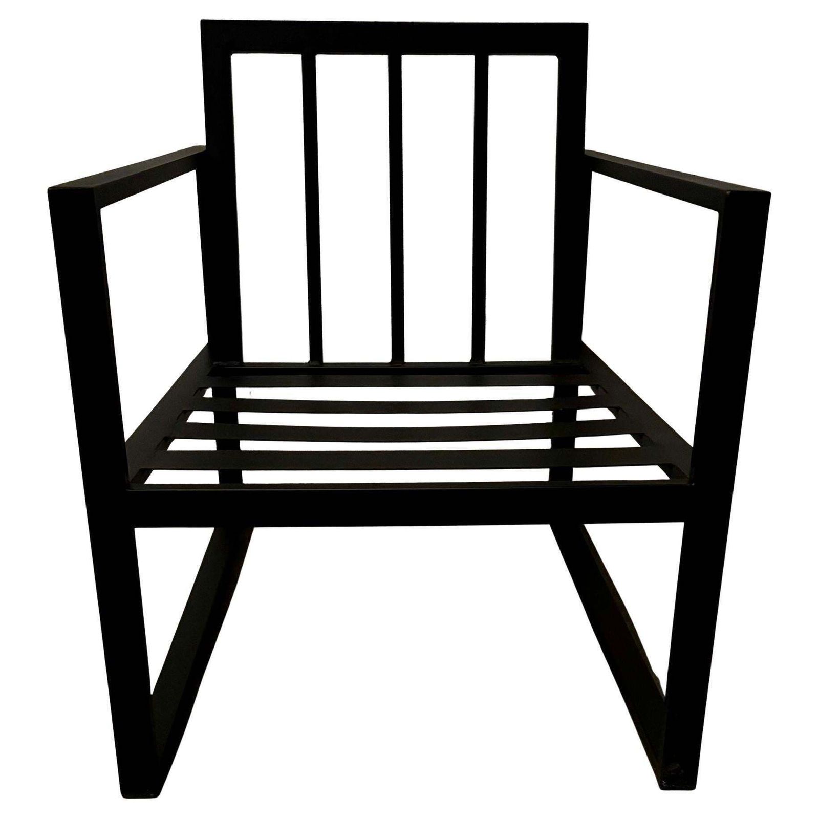 New Wrought Iron Large Lounge Armchair For Outdoor And Indoor