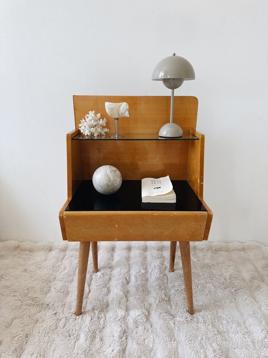 Mid Century Modern Nightstands Attributed To Jitona Soběslav, Czechoslovakia, 1960s, Set Of 2 photo 1068.0