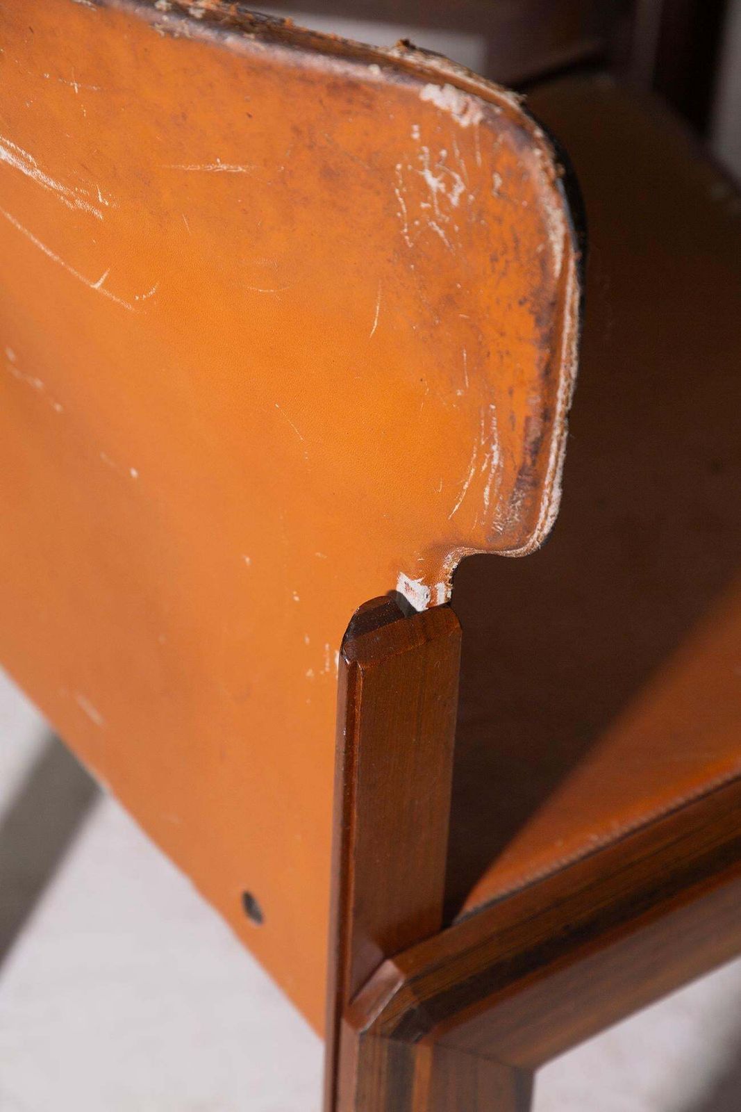 Rare Chairs By Luciano Frigerio, Paganini Model From Frigerio Desio In Leather photo buy