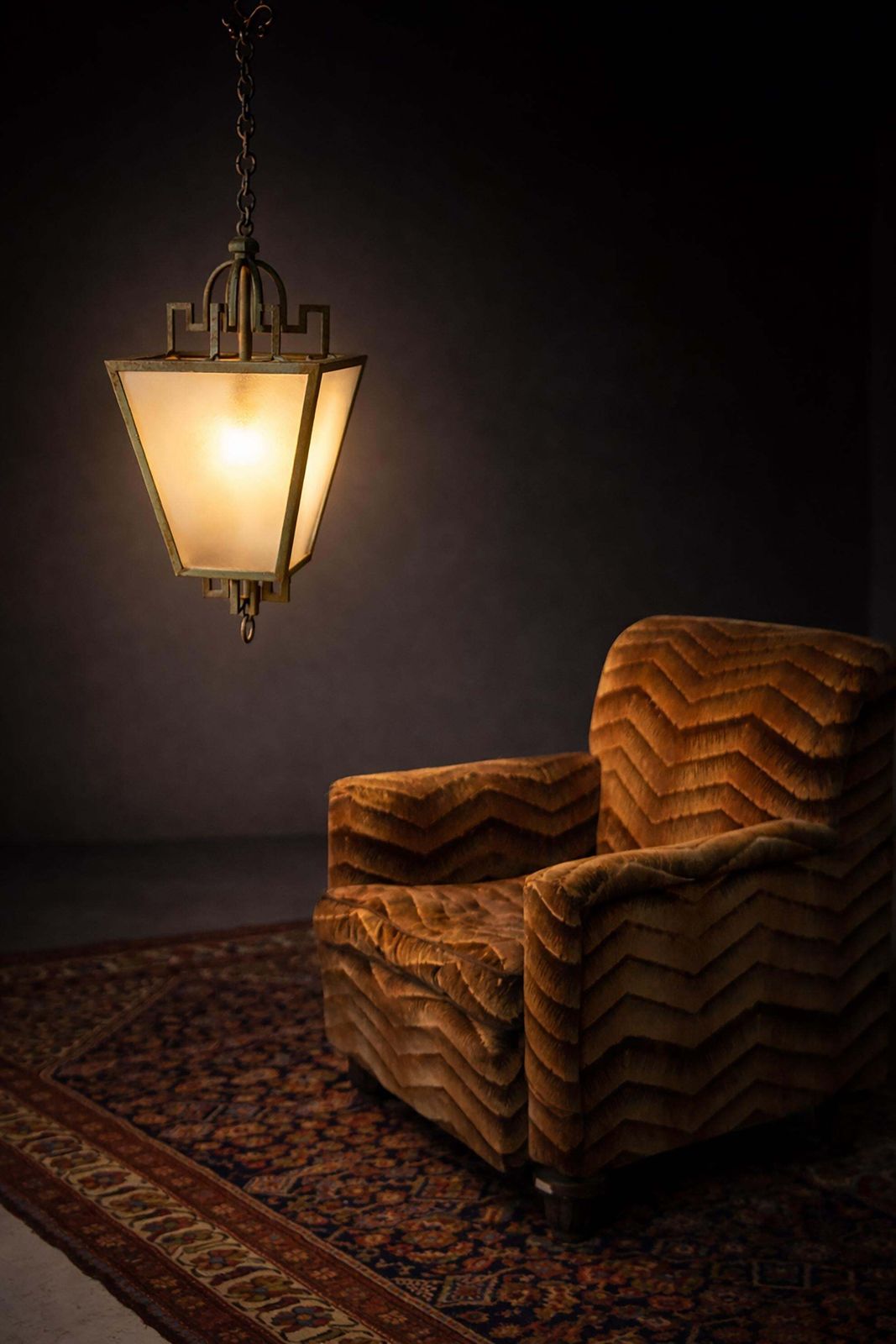 Italian Iron Chandelier Attr. To Emilio Lancia And Gio Ponti Art Deco photo for sale