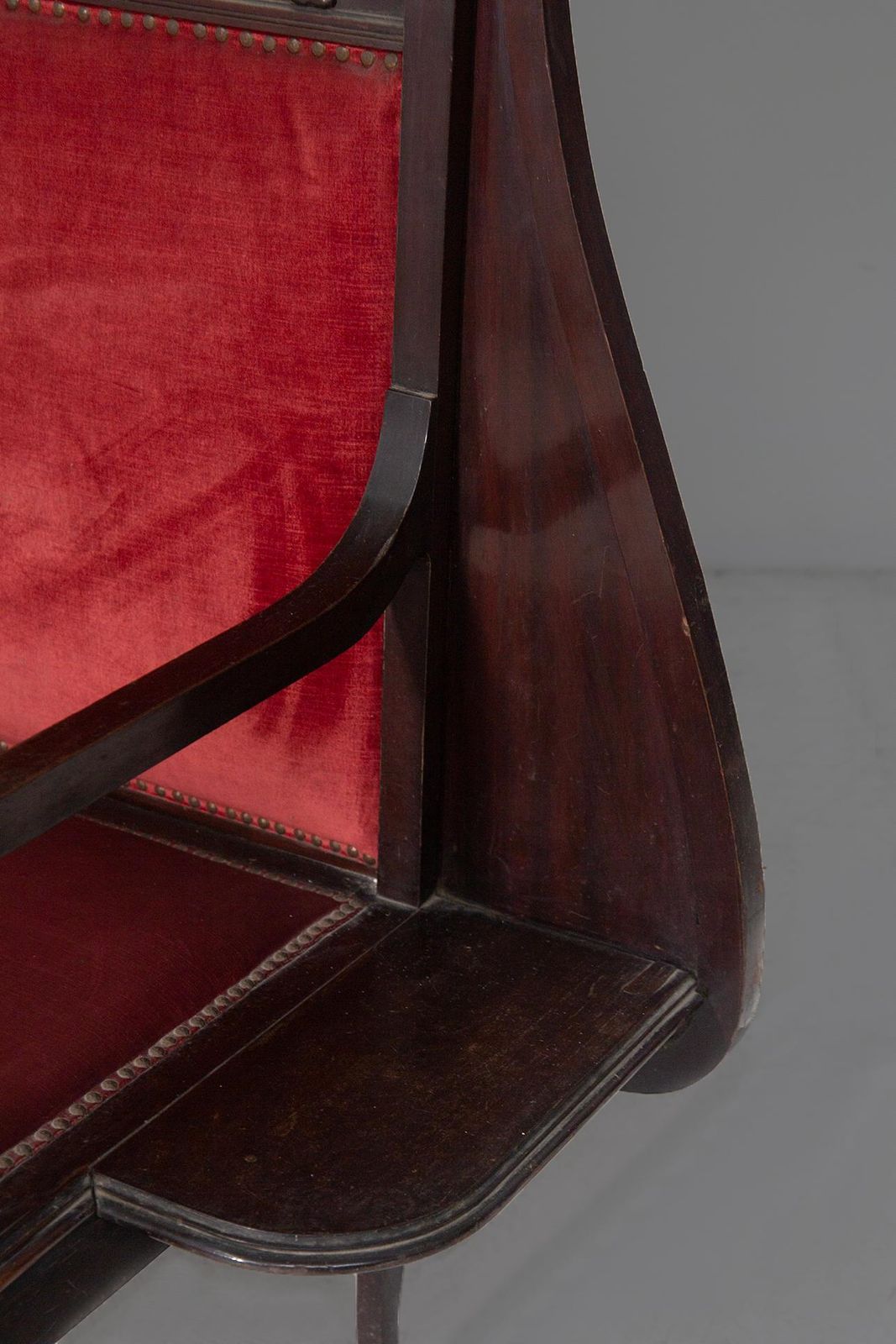 photo buy Italian Art Nouveau Wall Bench With Original Mirror, Liberty Bench
