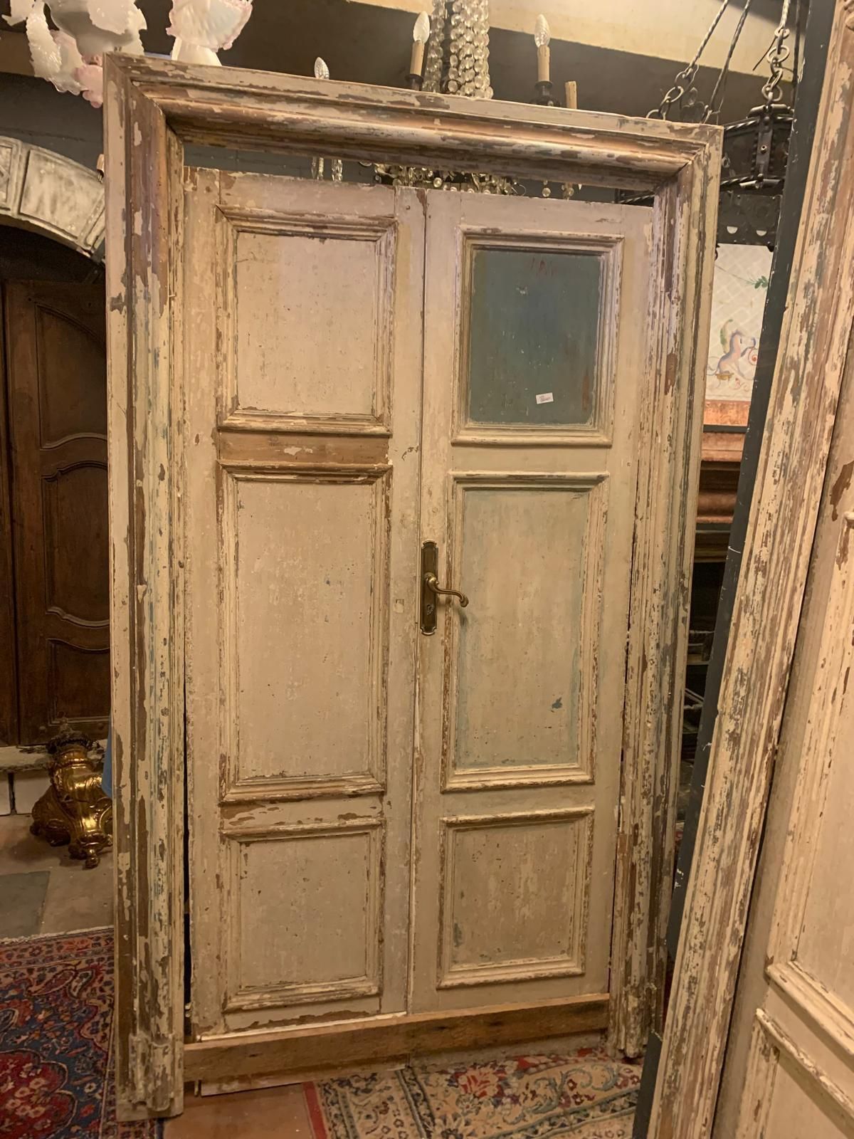 Set Of No.4 Interior Lacquered And Framed Doors, Italy photo furniture