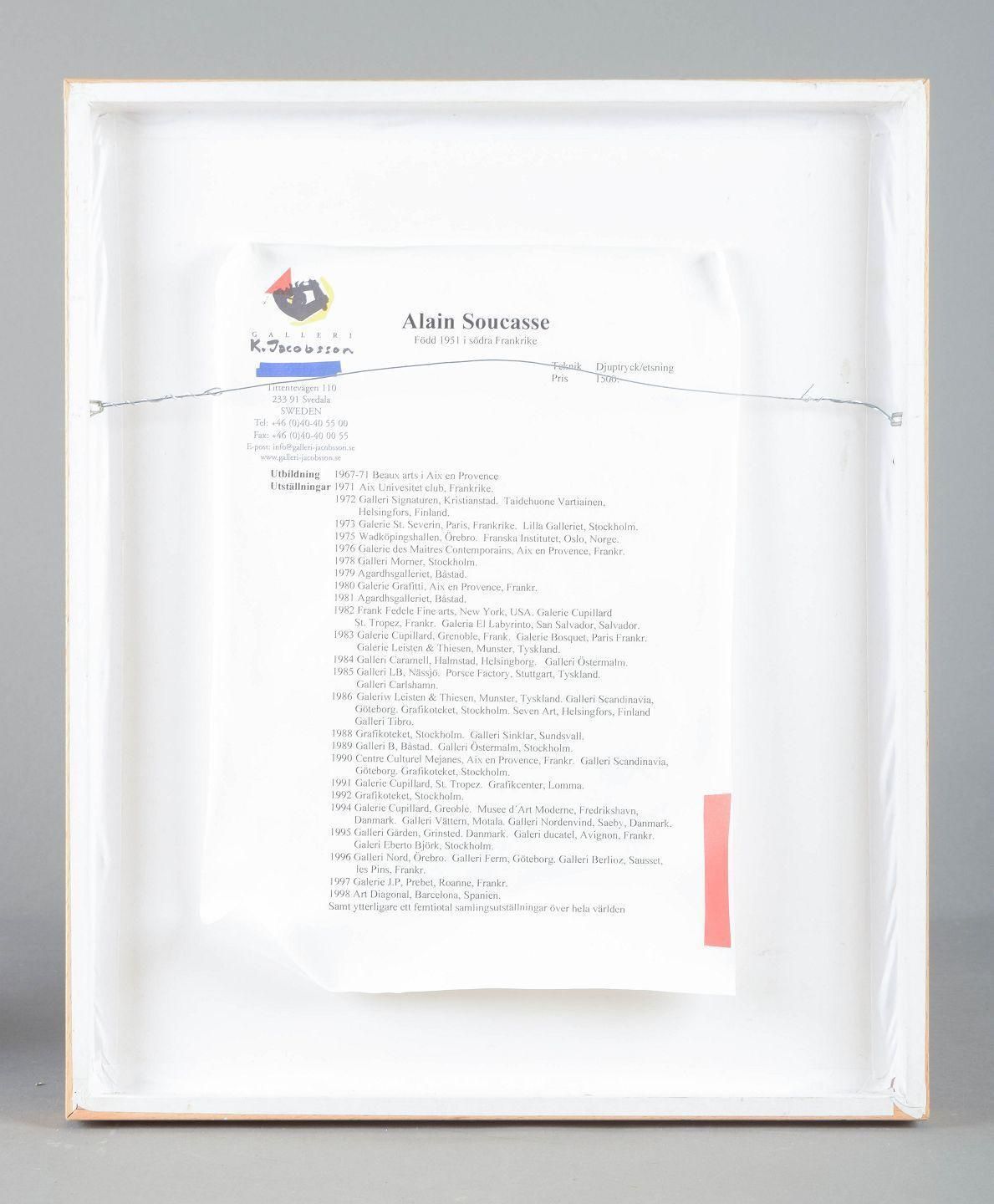 Alain Soucasse, France. Lithograph On Paper. Poetic And Graphic Composition. photo 427.0