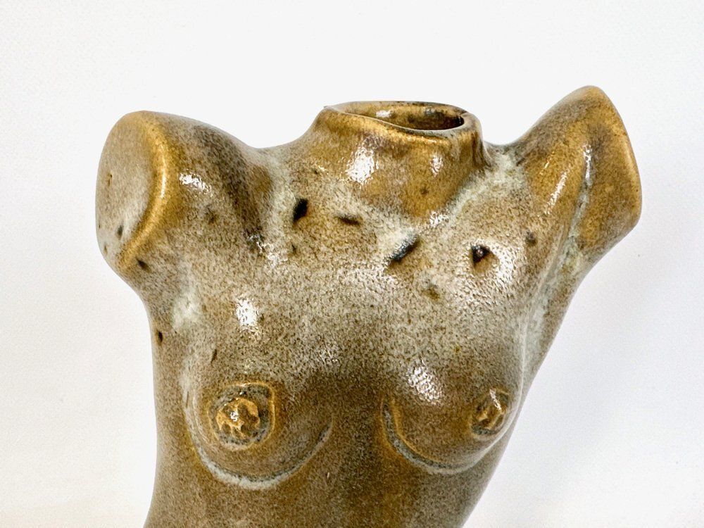 Mid Century Modern Female Torso Ceramic Vase, 1950s photo furniture