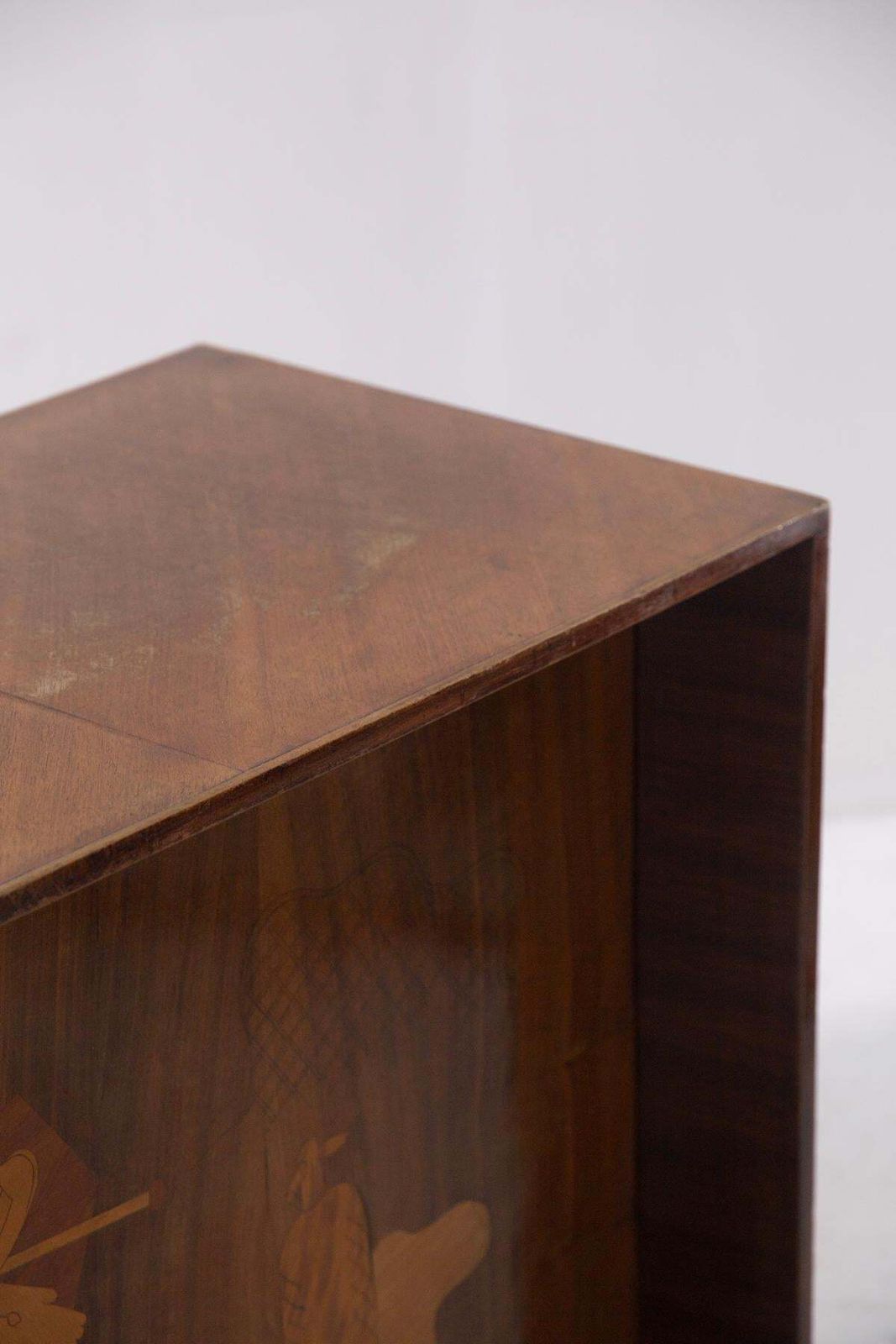 photo for sale Luigi Scremin Corner Italian Bar Table Or Desk With Inlays