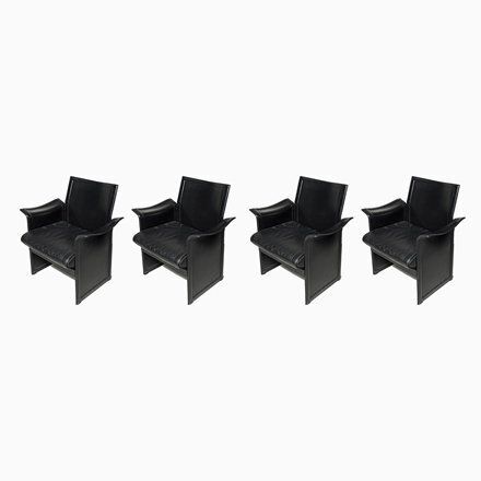 Model Korium Armchairs By Tito Agnoli For Matteo Grassi, 1970s, Set Of 4