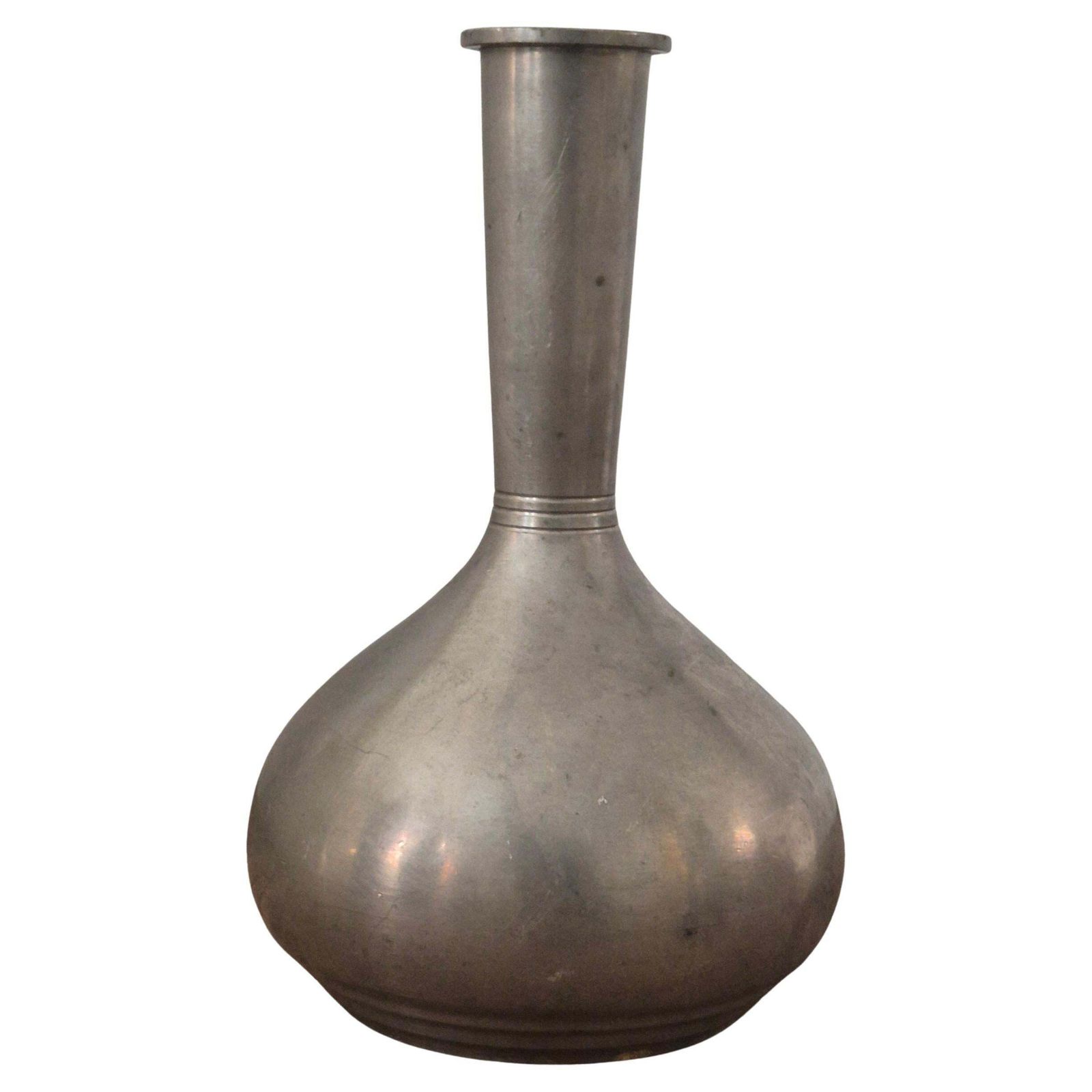 Beautiful Rare Vase In Pewter, Swedish Funkis 1937
