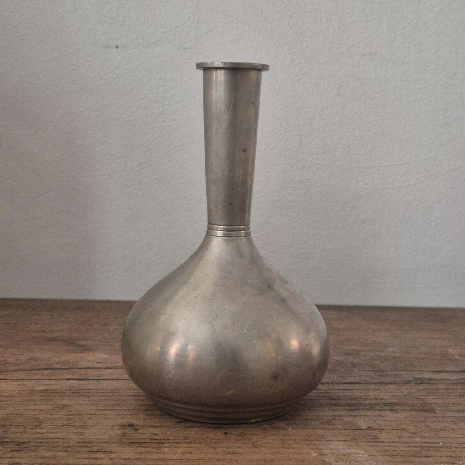 Beautiful Rare Vase In Pewter, Swedish Funkis 1937 photo for sale