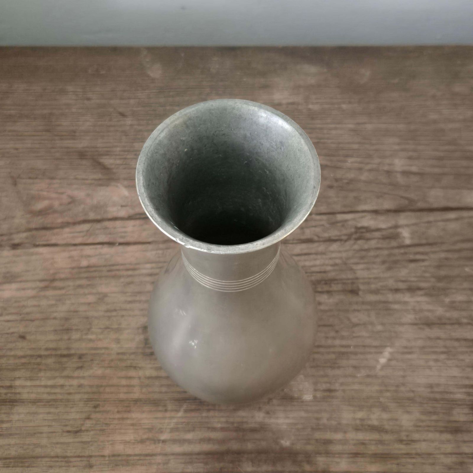 Swedish Funkis/ Functionalism, Timeless Pewter Vase By Guldaktiebolaget photo 708.0