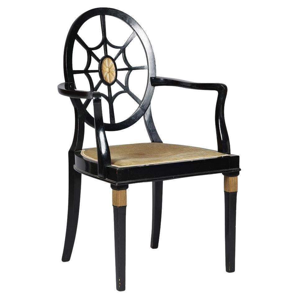 Spiderback Chair, Similar To Design By Edwin Lutyens, 1930/40s