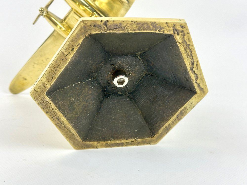 photo vinterior Brass Mosquito Desk Plane Model From De Havilland, 1940s