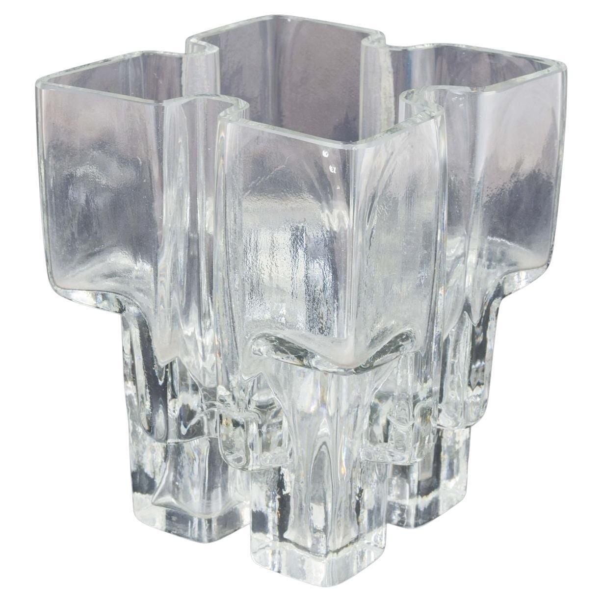 Helena Tynell For Riihimäen Lasi, Finland. Modern Art Glass Vase, 1960s/70s