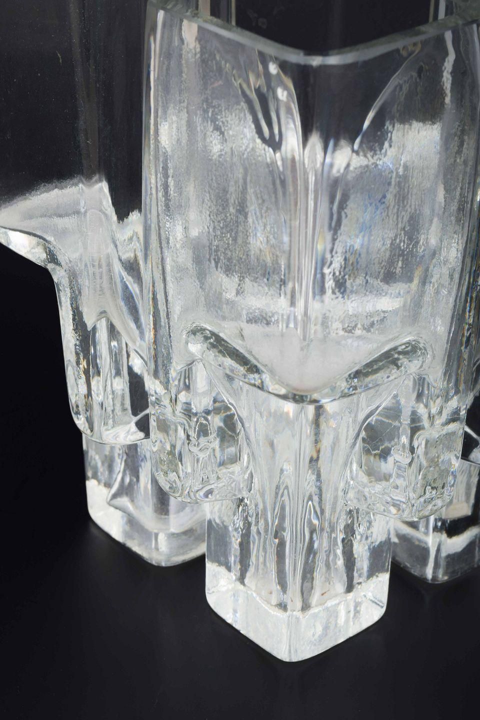 Helena Tynell For Riihimäen Lasi, Finland. Modern Art Glass Vase, 1960s/70s photo for sale