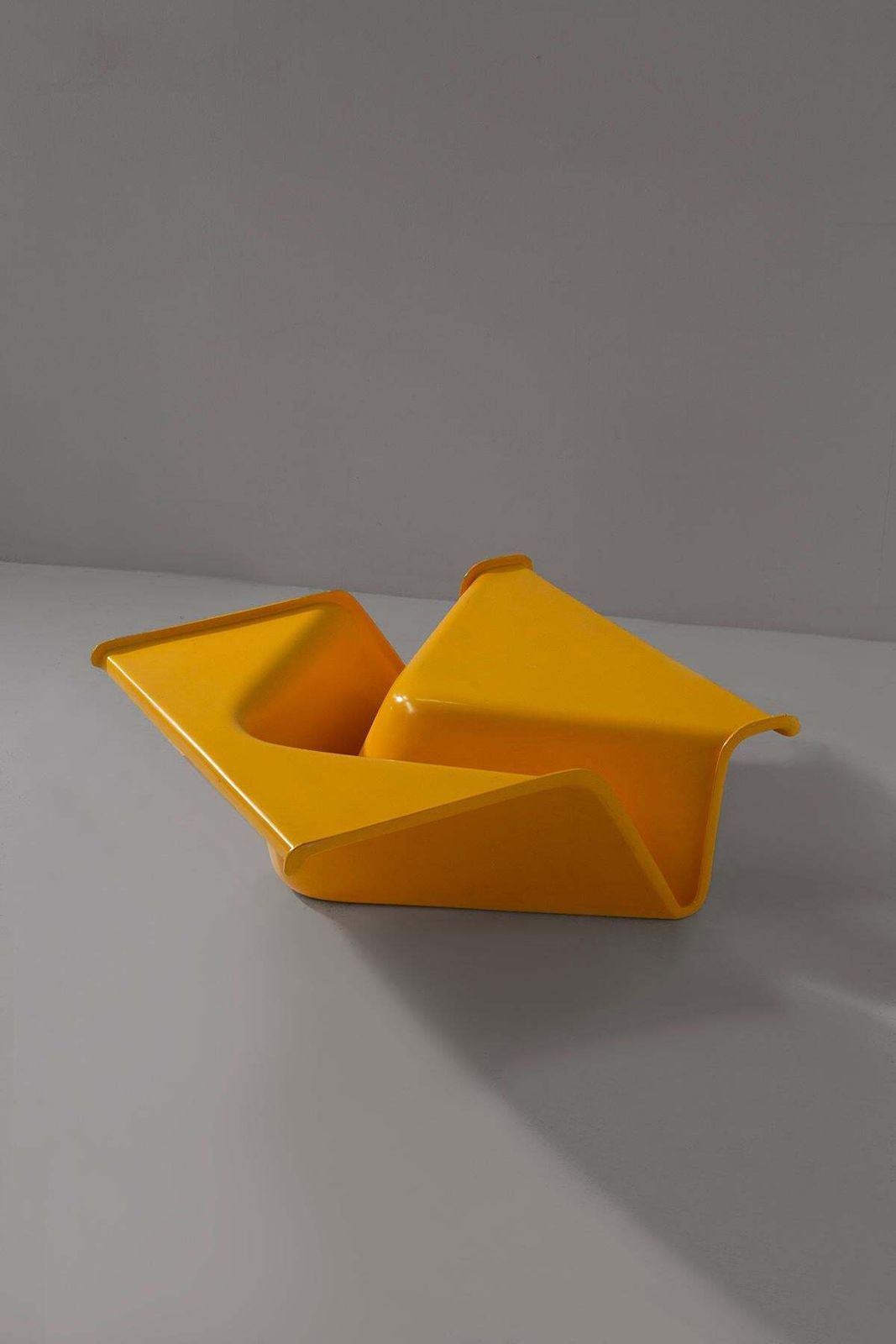 Cesare Leonardi And Franca Stagi Yellow Coffee Table Kappa photo for sale