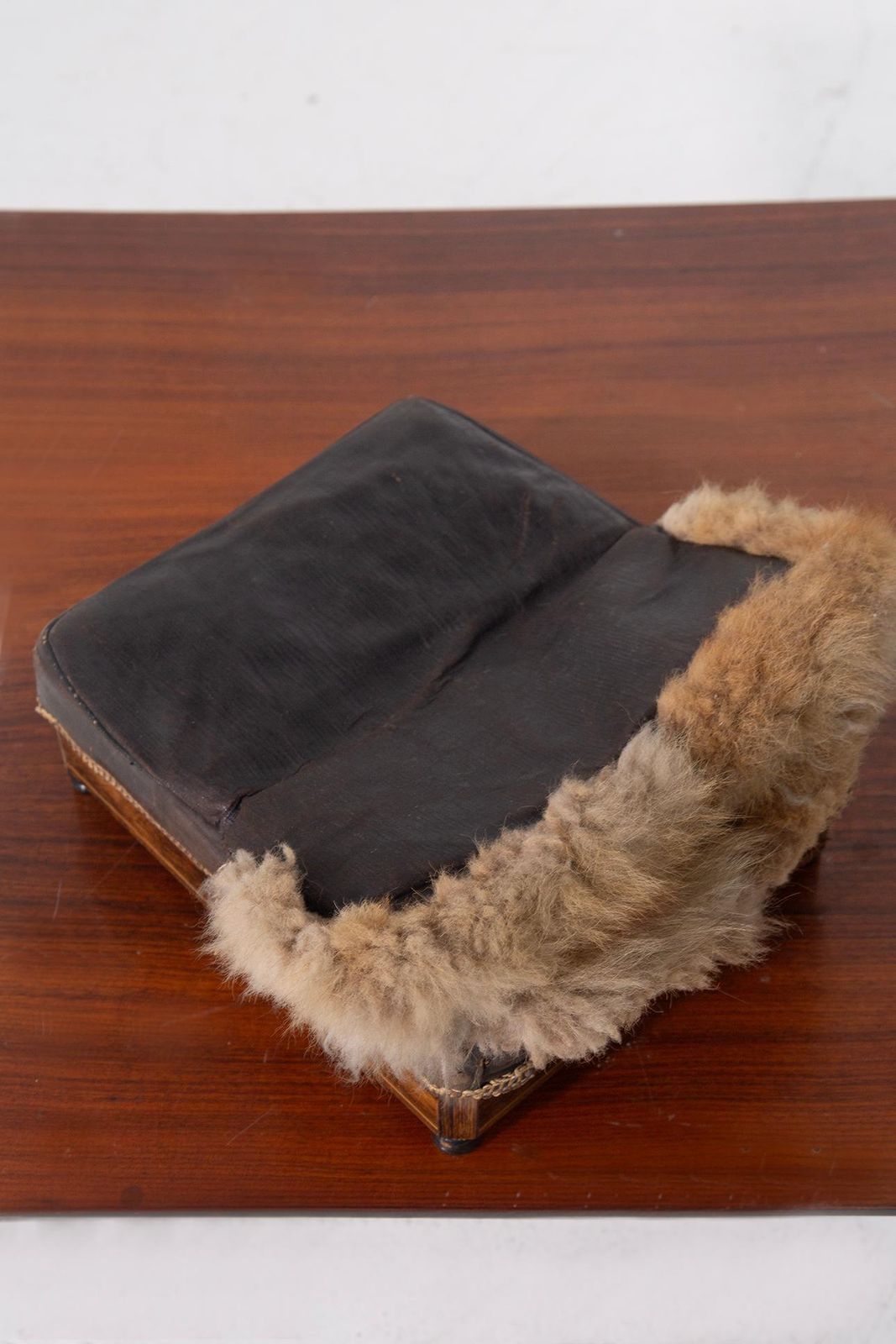 Antique Italian Sheepskin Foot Warmer photo 954.0