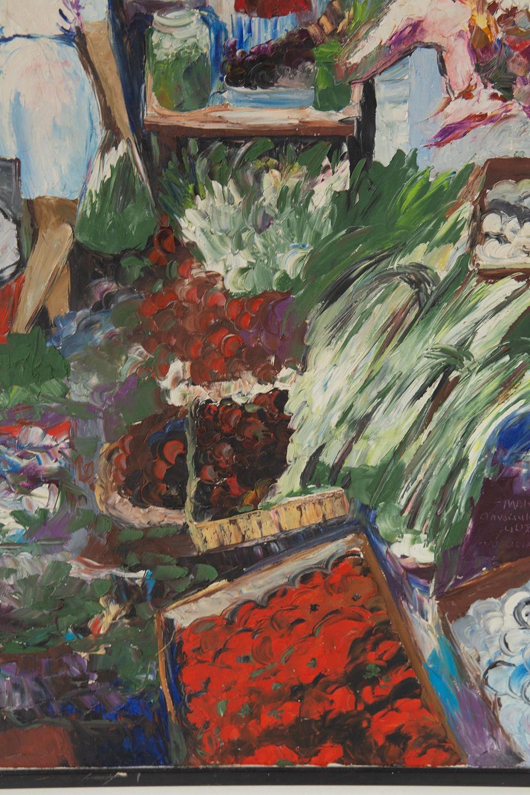 "La Vucciria" Italian Oil Painting On Canvas By Mario Berrino photo buy