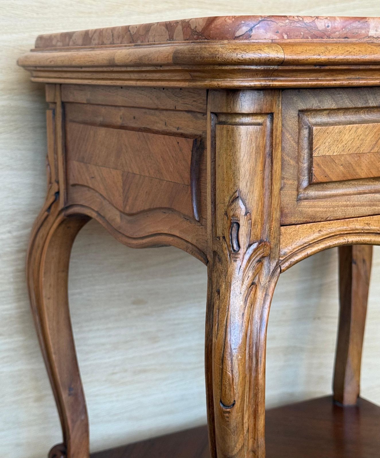 2875.0 French Bedside Tables With Cabriole Legs, 1950s, Set Of 2 photo