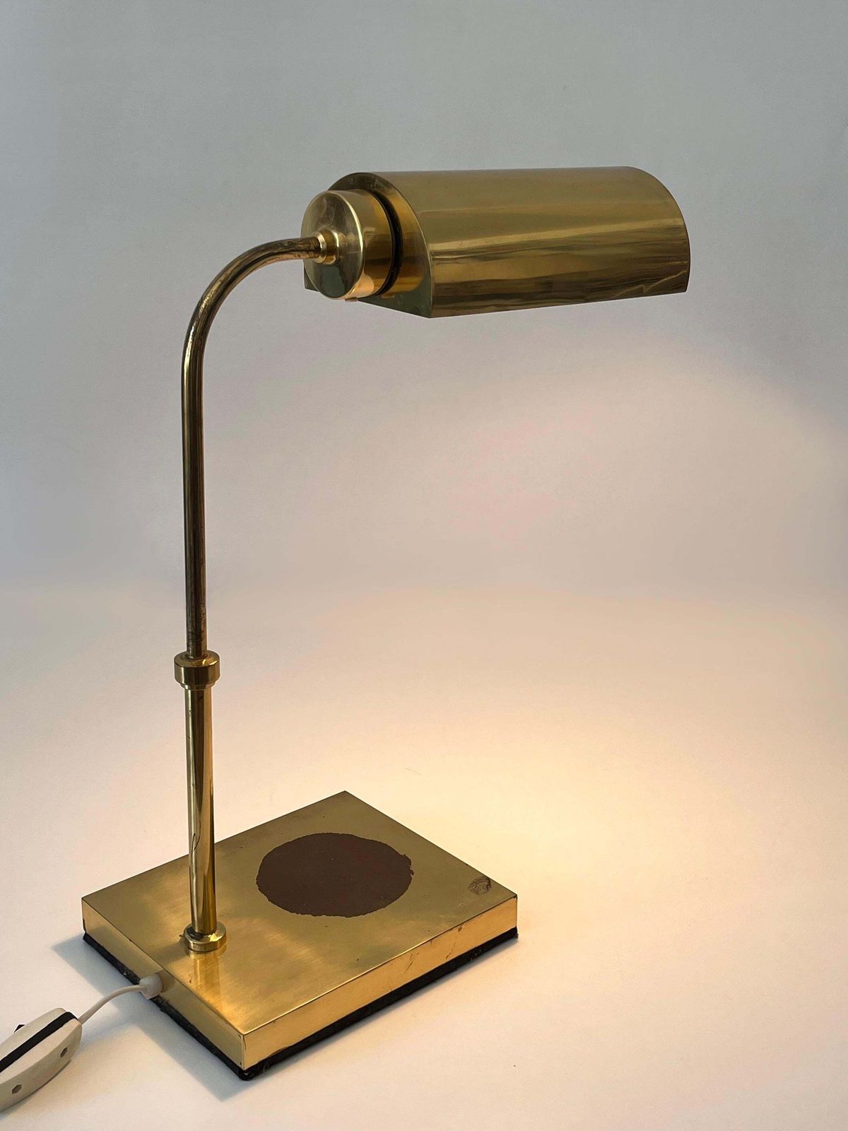Adjustable Mid Century Modern Brass Table Lamp Or Desk Light Sweden 1960s photo Lighting