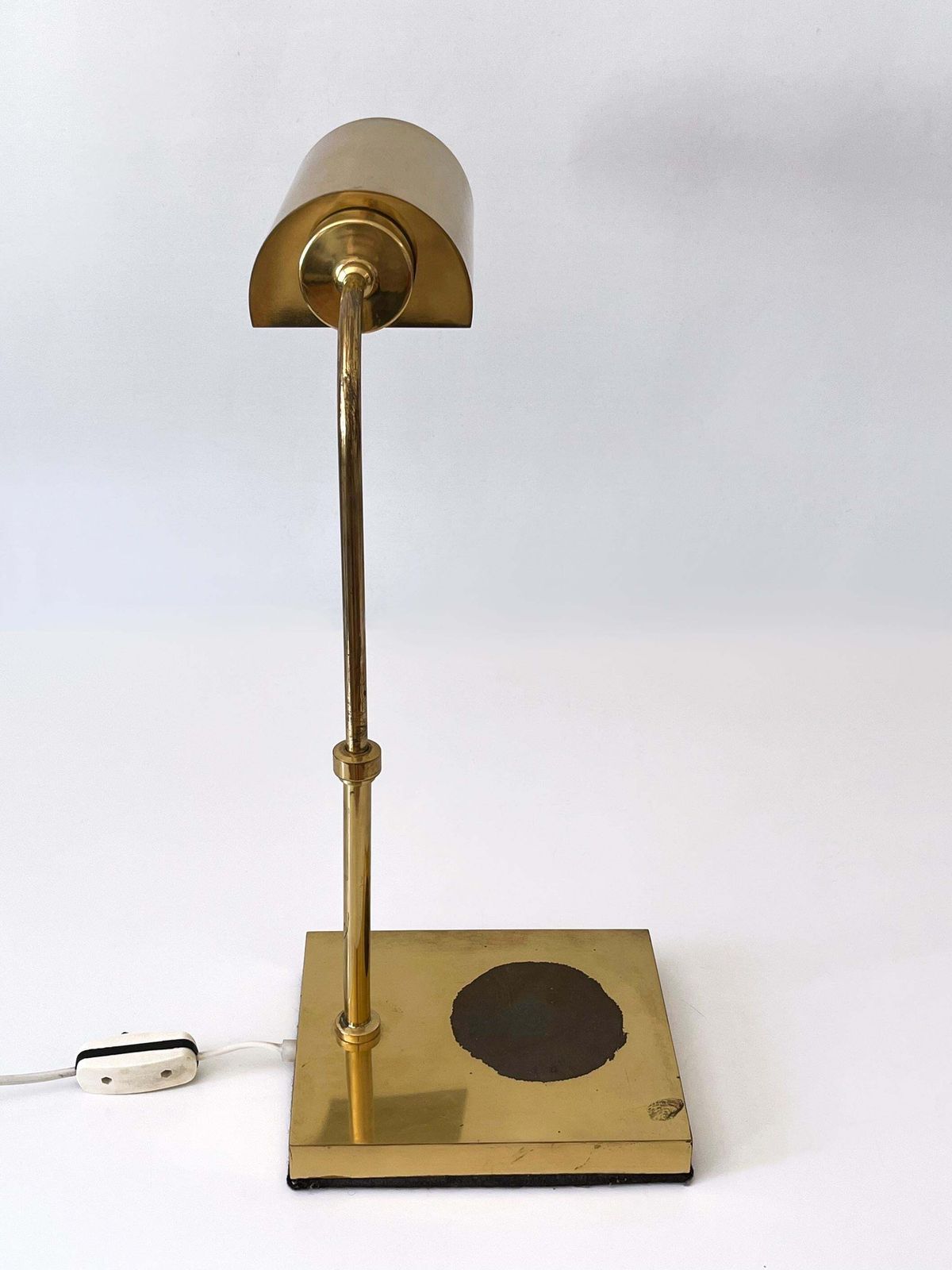 1327.0 Adjustable Mid Century Modern Brass Table Lamp Or Desk Light Sweden 1960s photo
