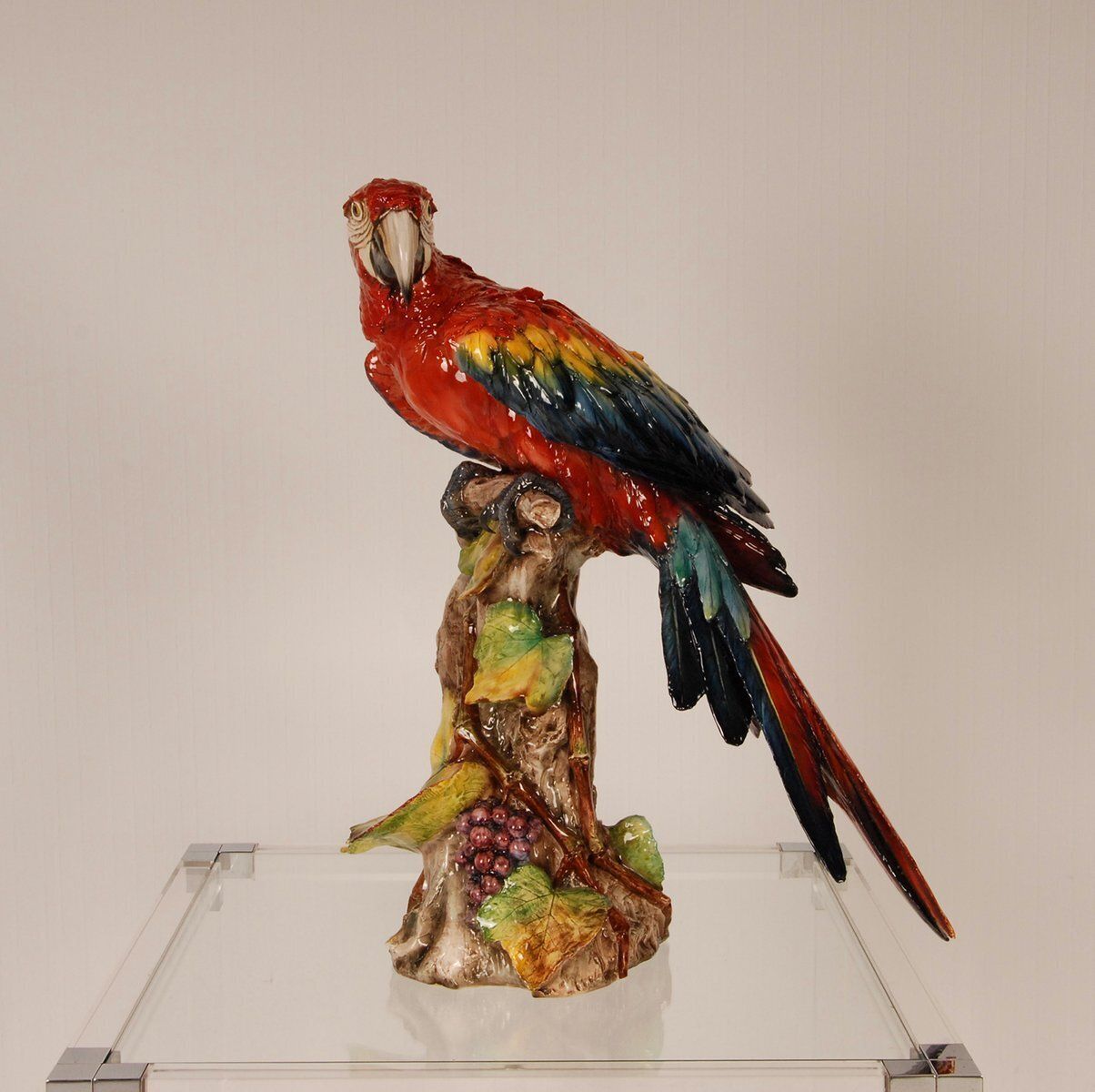 photo buy Italian Art Deco Porcelain Macaw Or Parrot In The Style Of Cacciapuoti For Capodimonte, Early 20th Century