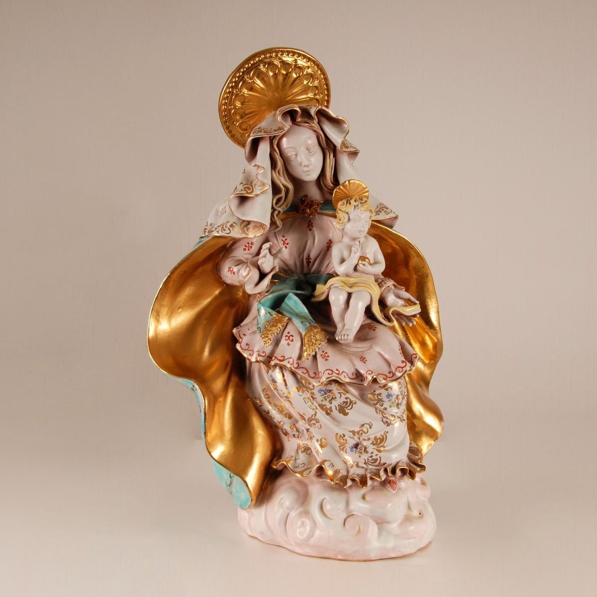 photo for sale Mid Century Italian Madonna & Child Sculpture By Eugenio Pattarino, 1960s