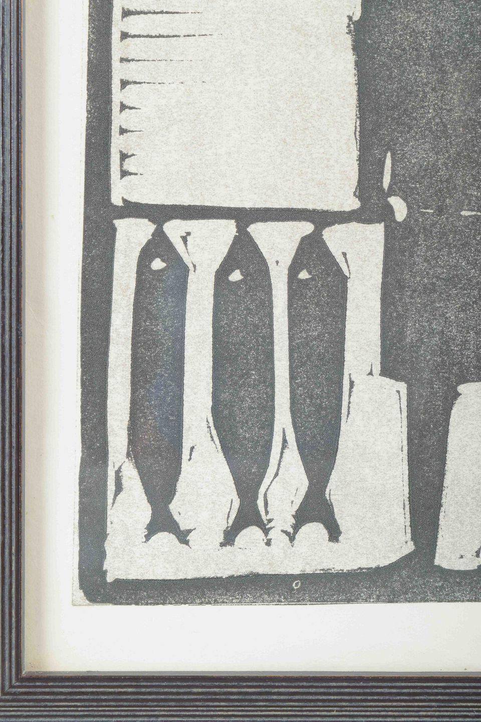 åke Holm, Sweden. Woodcut On Paper. The Apostles Peter And Andrew, 1970s. photo Art