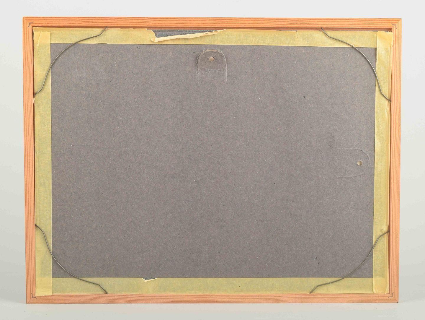 åke Holm. Woodcut On Paper. Composition With Two Figures (David And Saul). photo vinterior