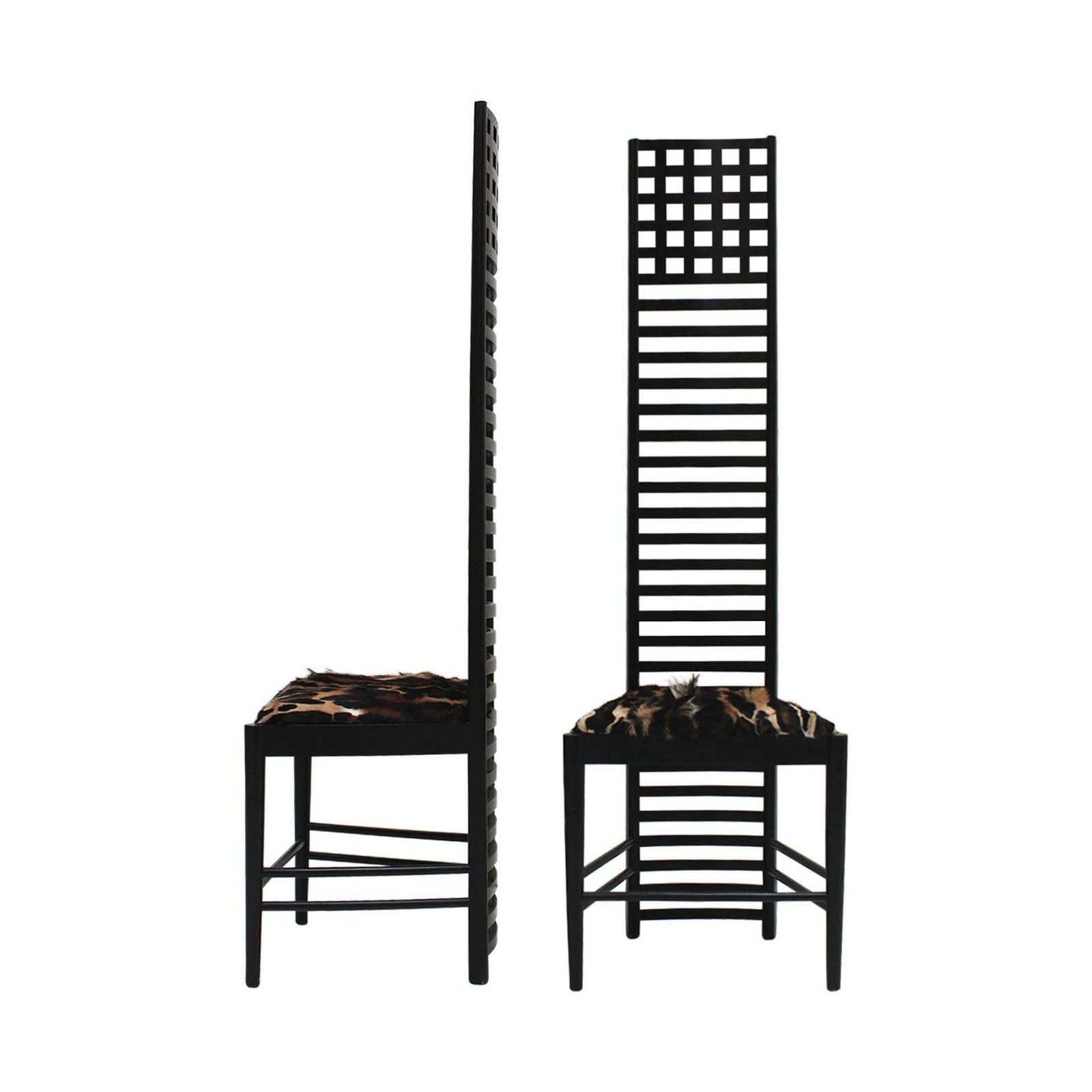 Mid Century Modern Mackintosh "292 Hill House 1" Italian Pair Of Ashwood Chairs photo furniture