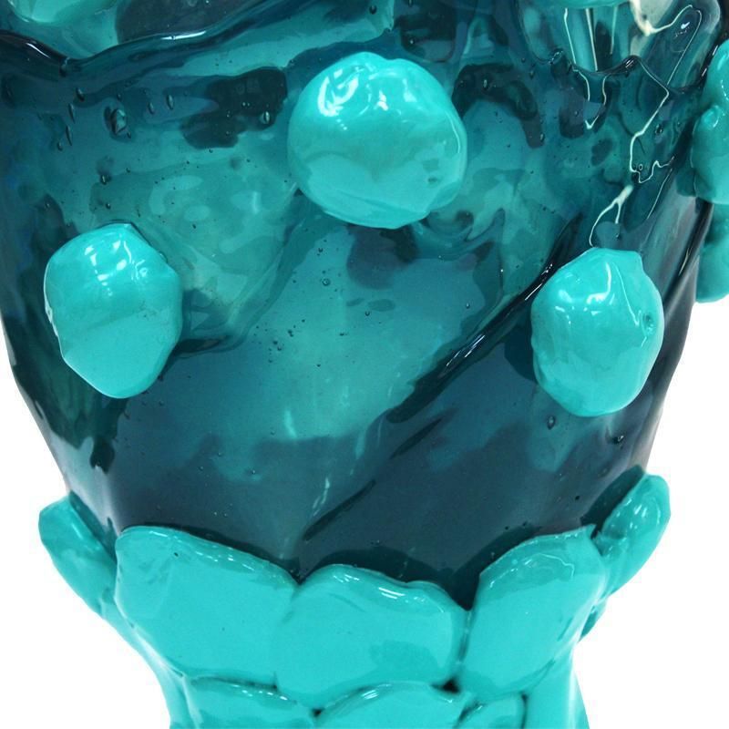 photo for sale Contemporary Blue And Clear Resin Vase From The Fish Collection By Gaetano Pesce