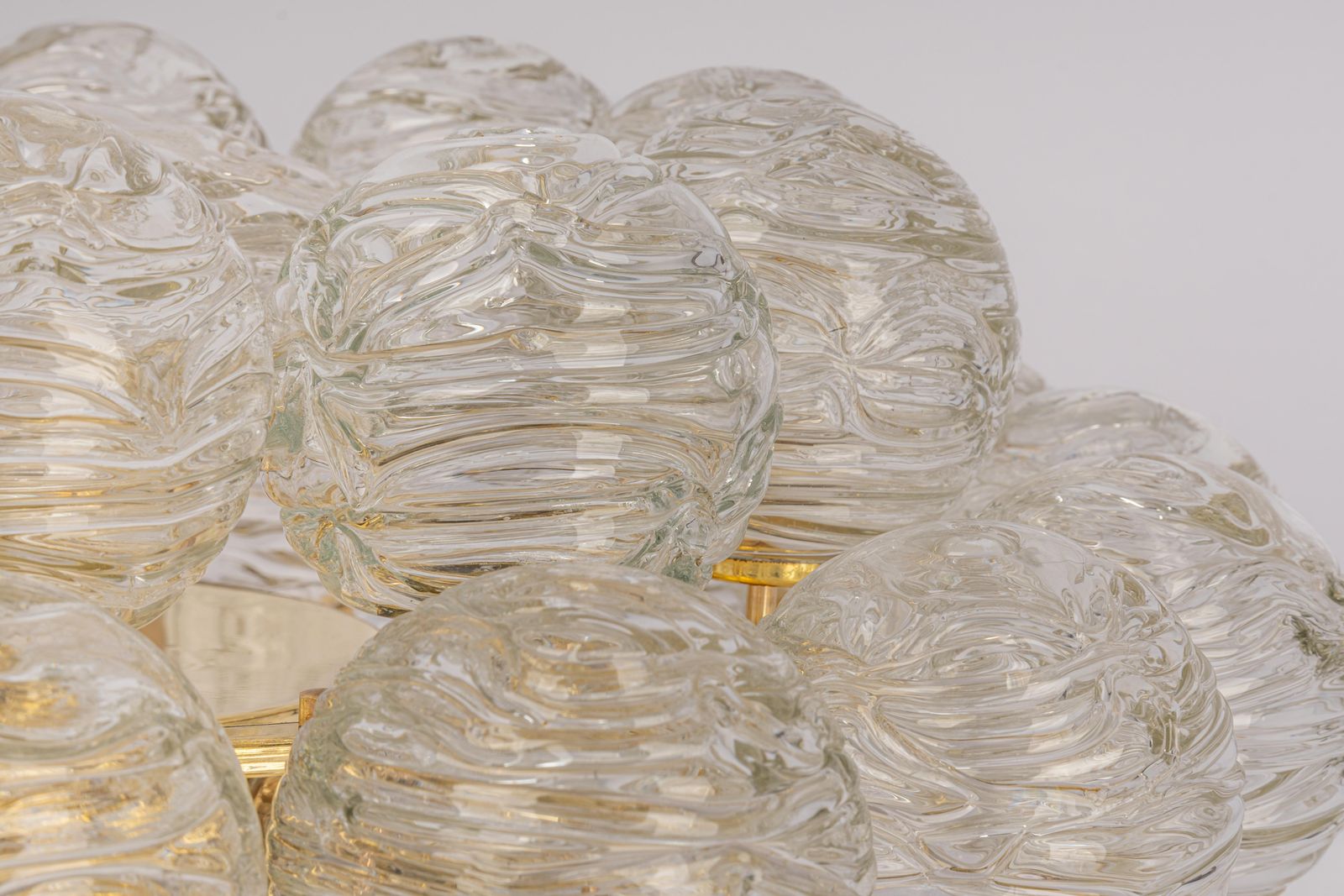 Spectacular Sputnik Flush Mount Glass Snow Balls By Doria, Germany, 1970s photo buy