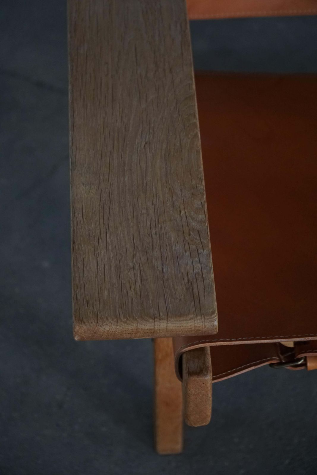 Pair Of Hunting Chairs In Oak & Leather By Kurt østervig, Danish Modern, 1960s photo vinterior