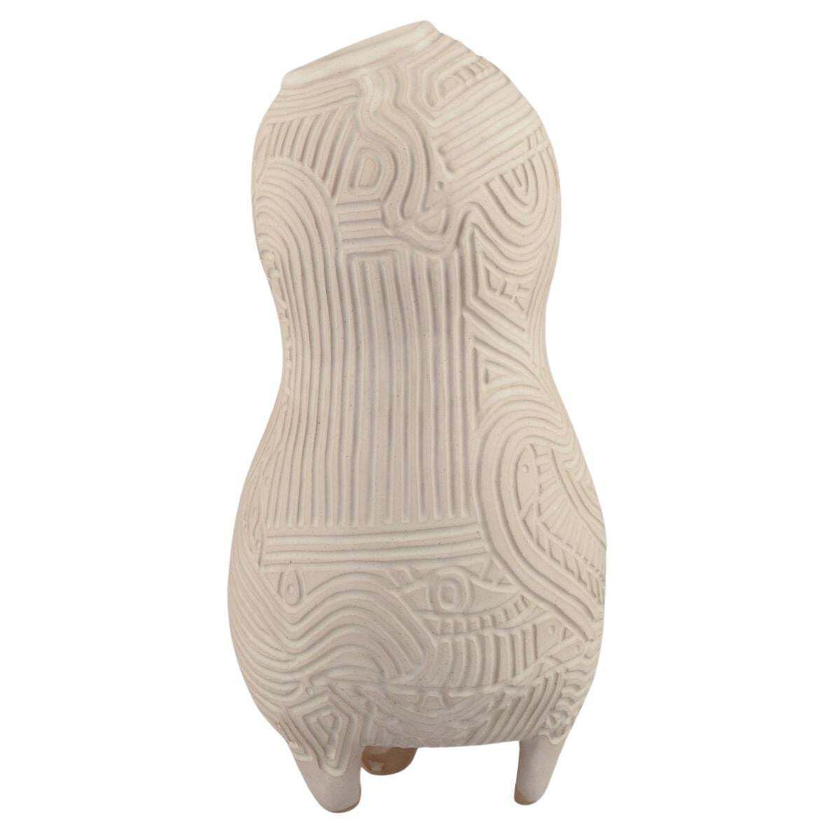 Christina Muff, Contemporary Danish Artist. Unique Tall Stoneware Vase. 2023