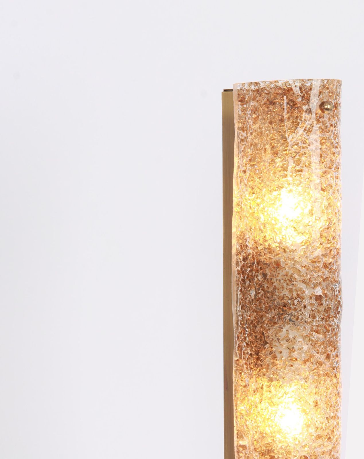 1 Of 2 Dark Toned Murano Glass Wall Sconce By Hillebrand, Germany, 1970s photo buy