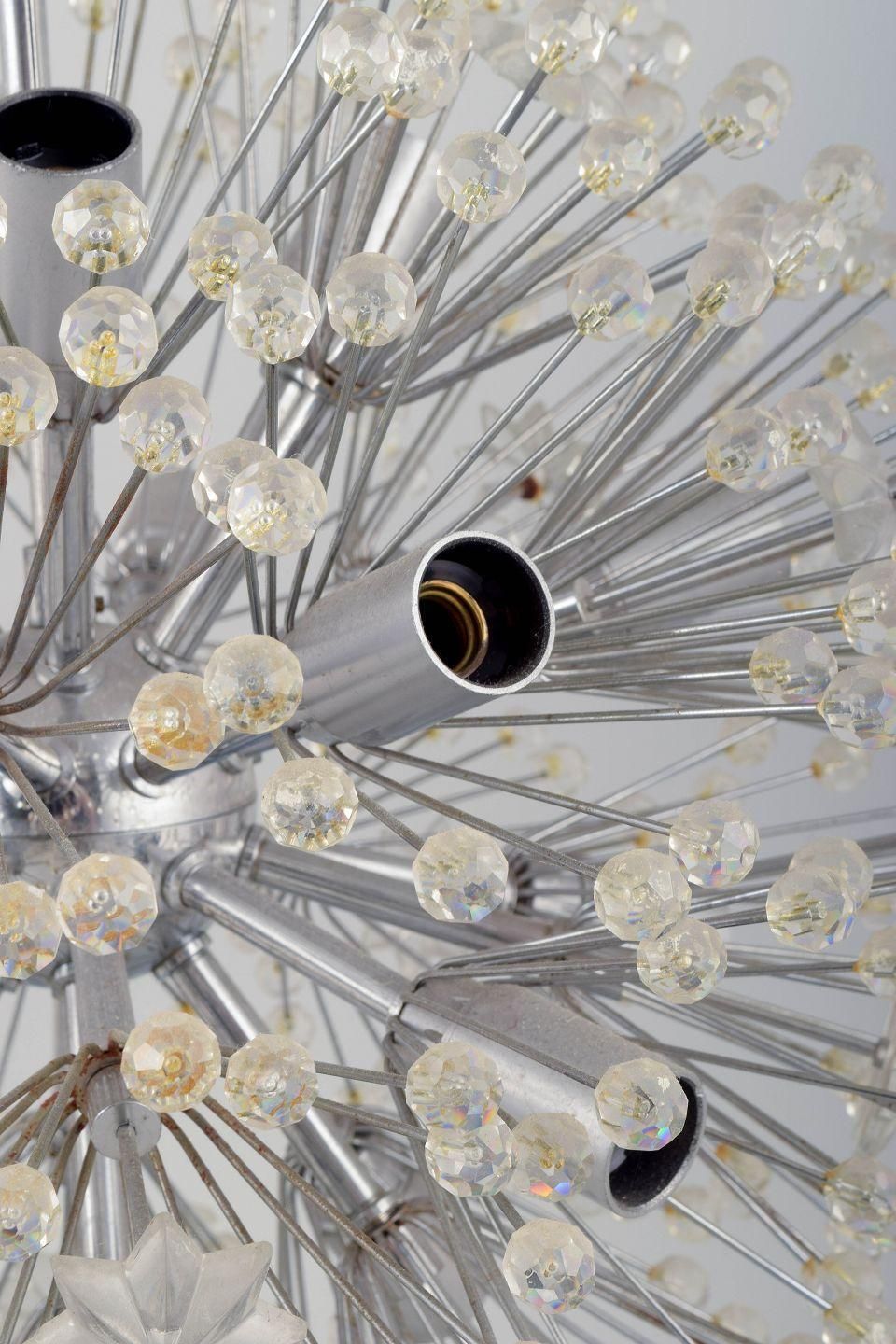 Emil Stejnar For Rupert Nikoll, Austria. Dandelion Sputnik Chandelier, 1955 photo 2089.0