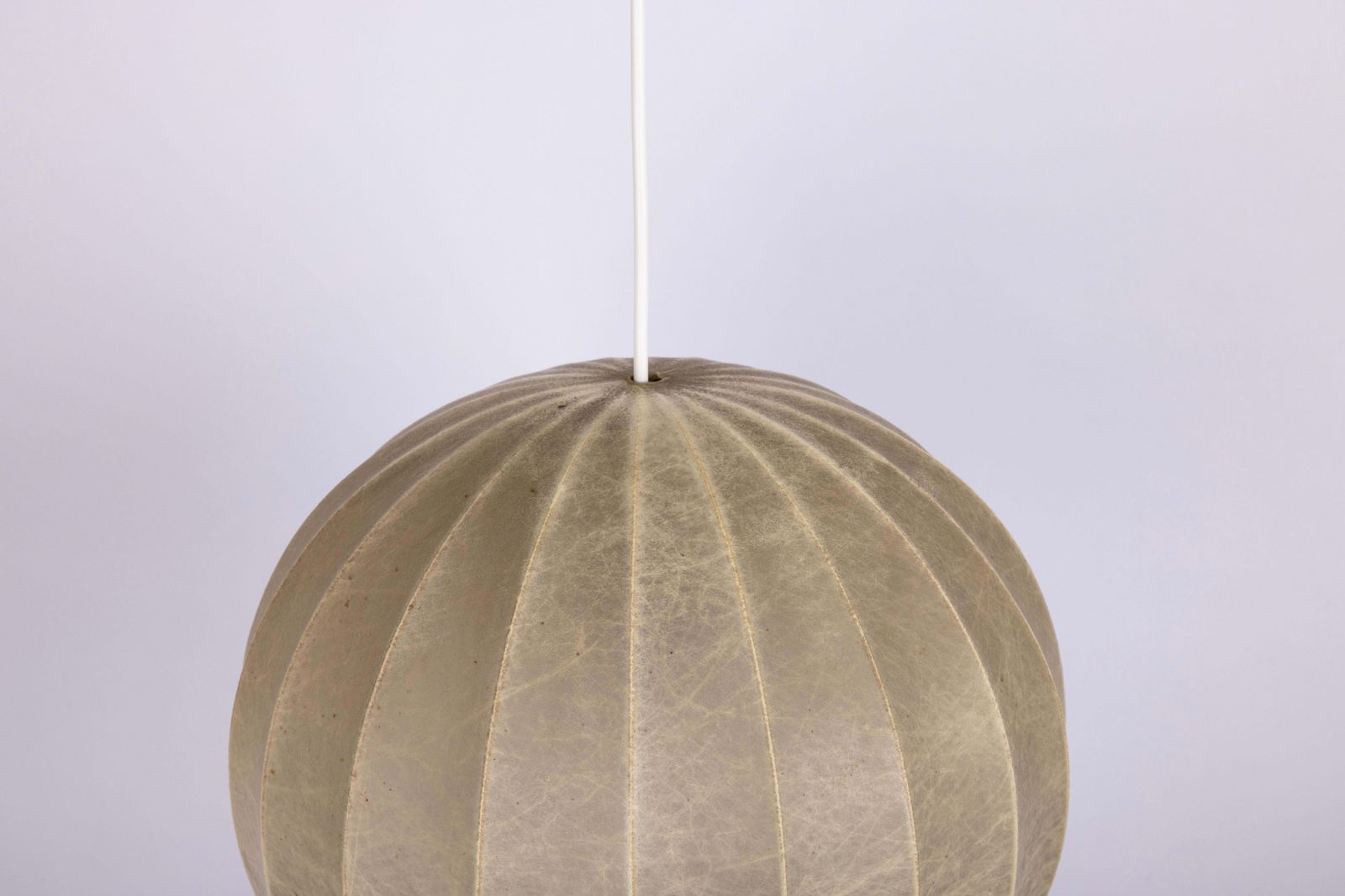 Mid Century German Cocoon Pendant Lamp From Goldkant Leuchten, 1960s photo vinterior