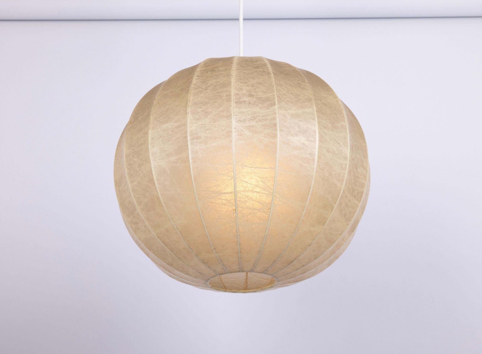 Mid Century German Cocoon Pendant Lamp From Goldkant Leuchten, 1960s photo vintage