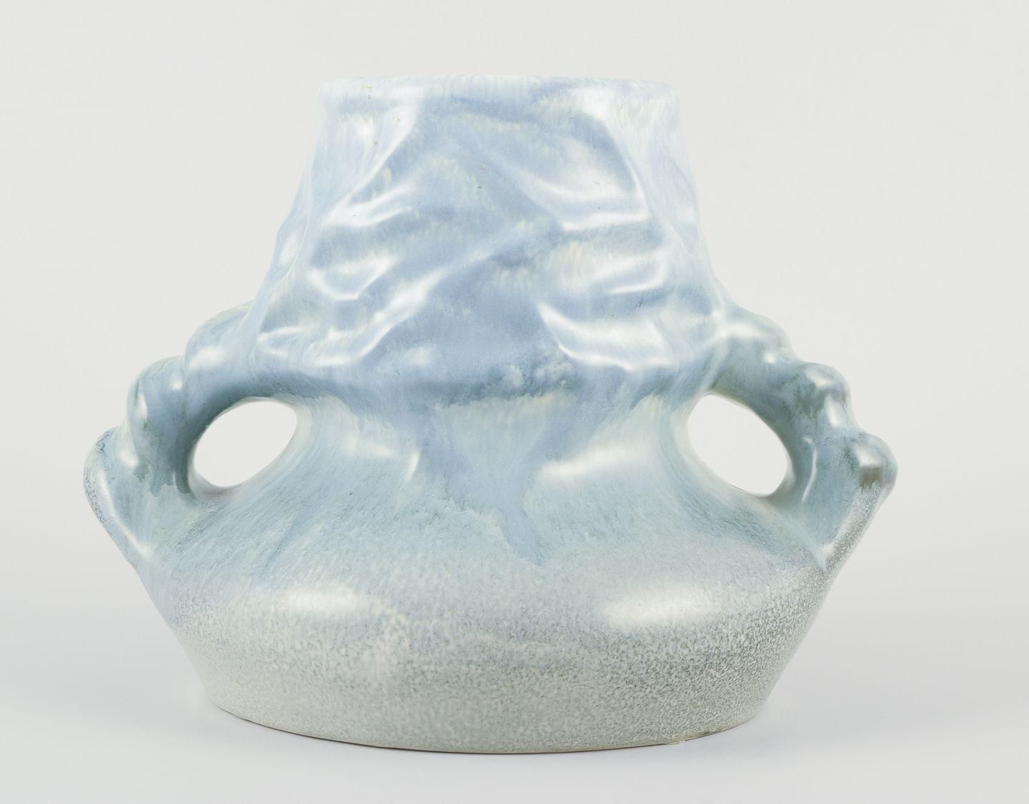 Höganäs, Sweden. Large Art Nouveau Ceramic Vase With Two Handles. Approx. 1900 photo furniture
