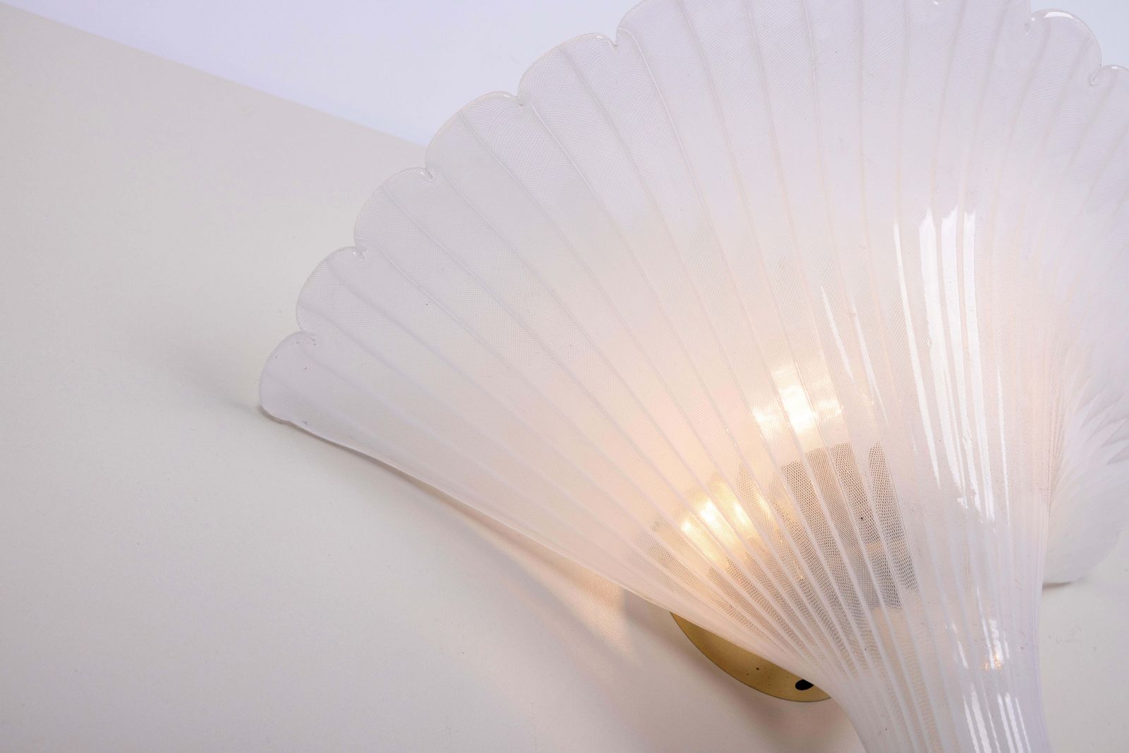 photo for sale Large Murano Glass Wall Sconce By Barovier & Toso, Italy, 1970s