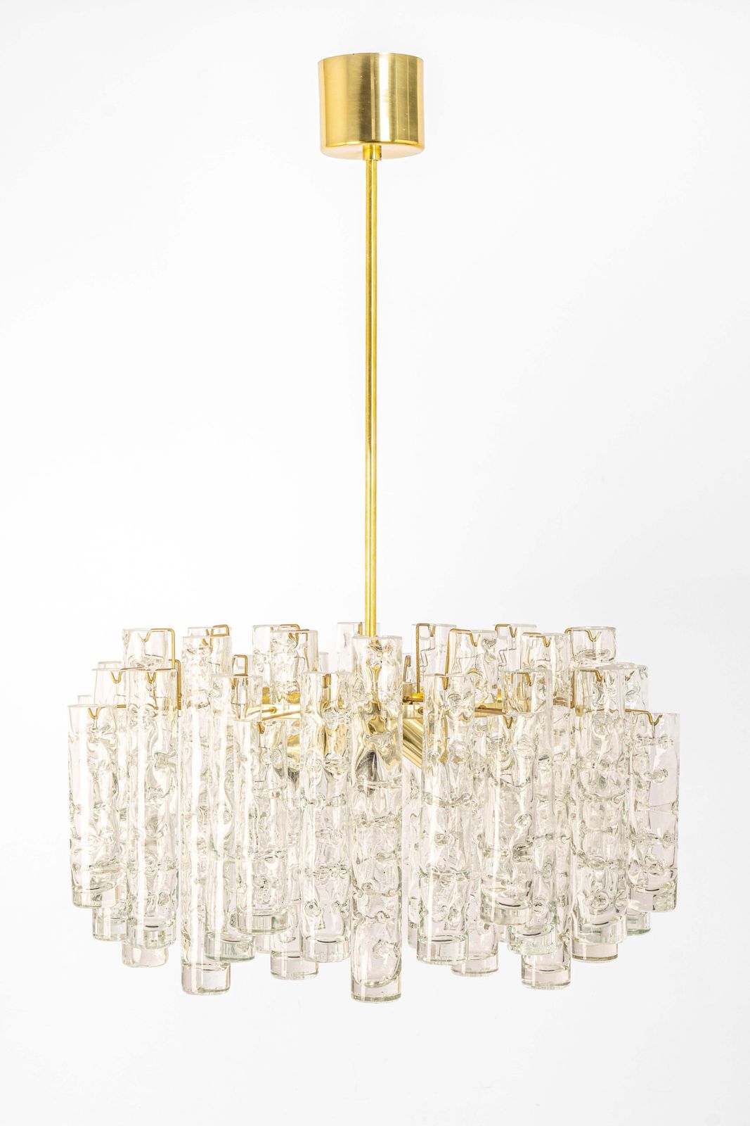 1 Of 4 Stunning Murano Glass Tubes Chandelier By Doria, Germany, 1960s photo furniture