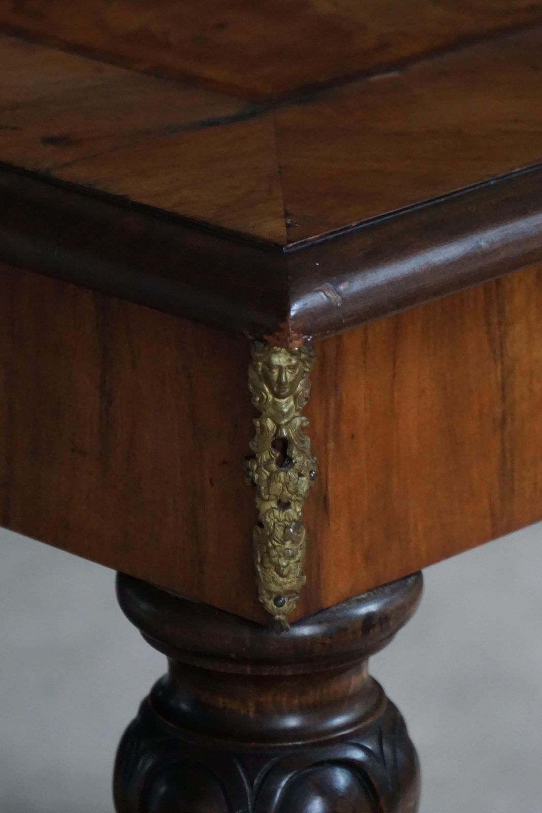 Early 20th Century, Baroque Style Writing Desk, Made By A Danish Cabinetmaker photo buy