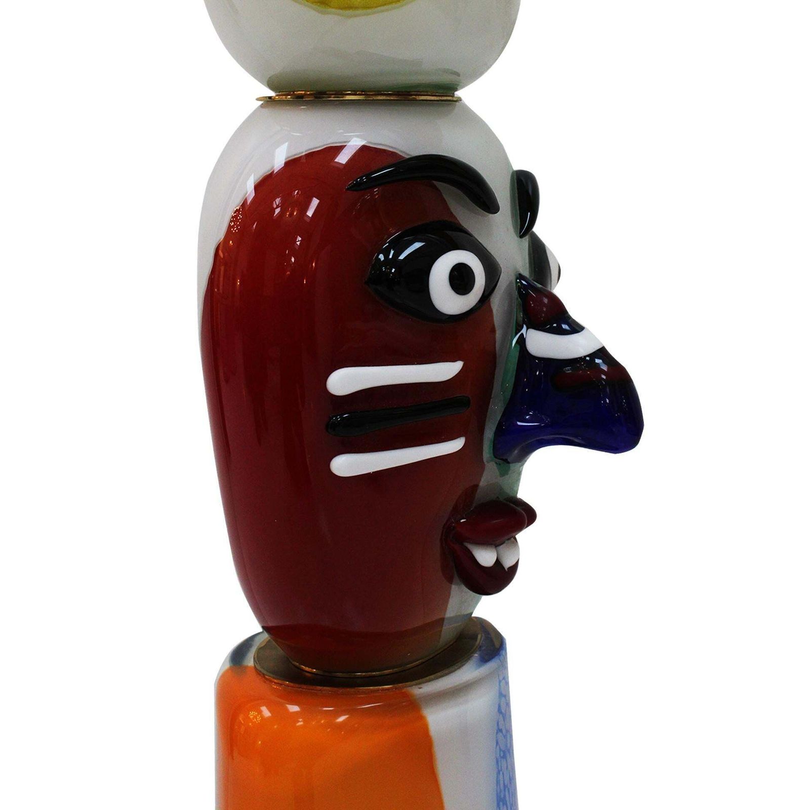 photo for sale Mid Century Colored Murano Glass Sculpture By Alessandro Barbaro. Italy, 1970s