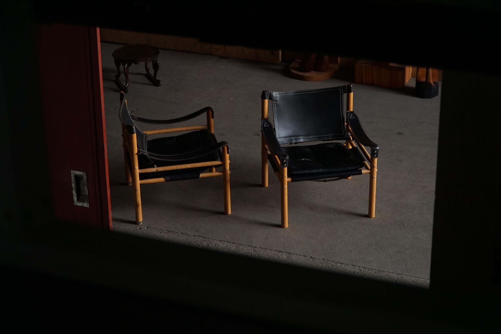 Pair Of Sirocco Safari Chairs By Arne Norell For Arne Norell Ab, Sweden, 1960s photo furniture