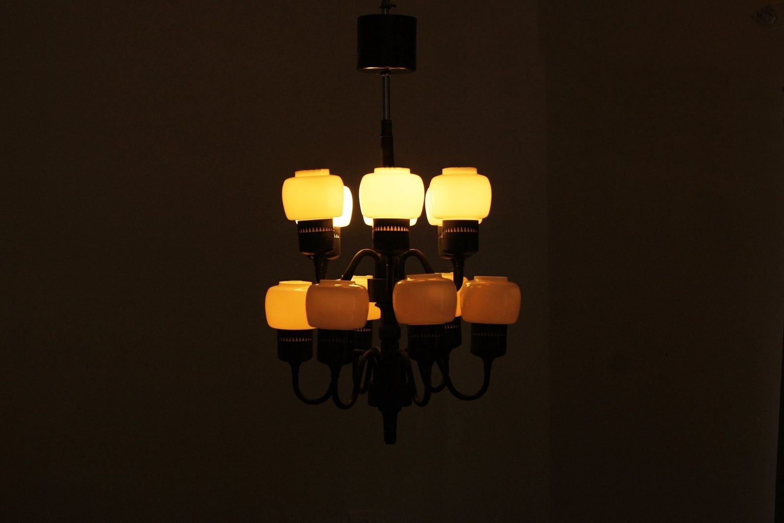 Swedish T 527 Chandelier By Hans Agne Jakobsson For Hans Agne Jakobsson Ab Markaryd, 1960s photo 1475.0