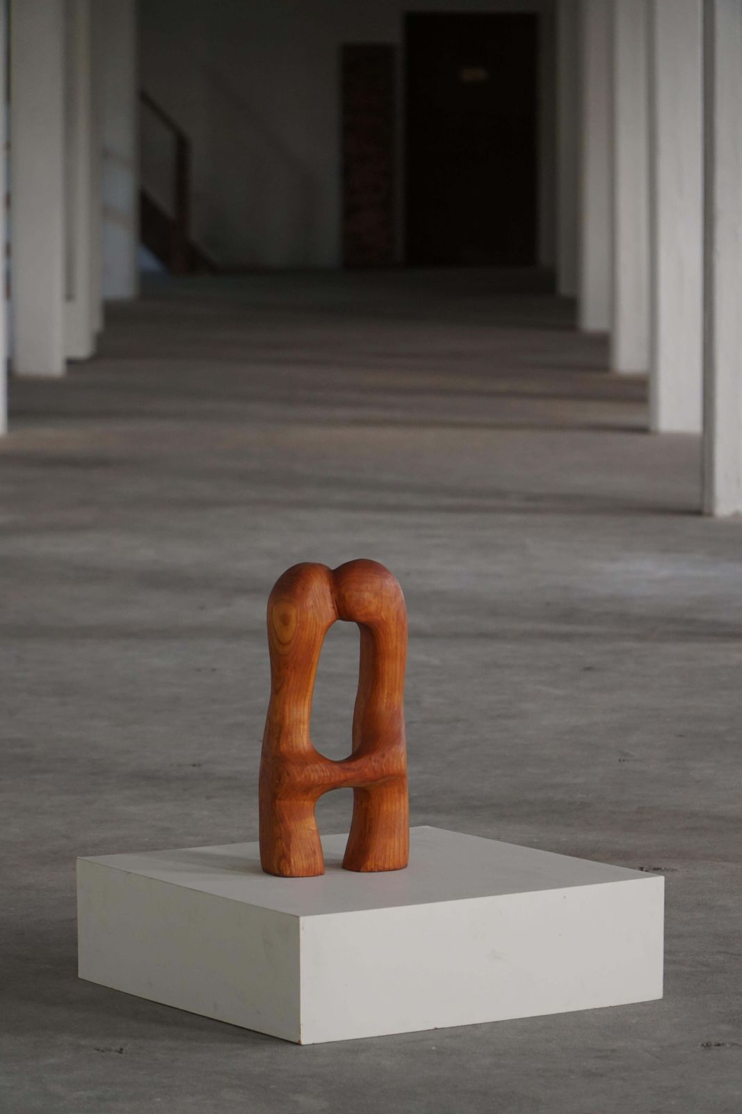 Decorative Wooden Sculpture "Love" By Ole Wettergren, Denmark, 2000s photo furniture