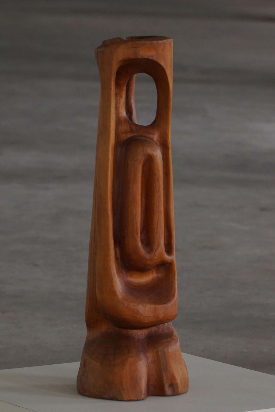 2089.0 Large Wooden Sculpture "Female" By Ole Wettergren, Danish Modern, 1970s photo